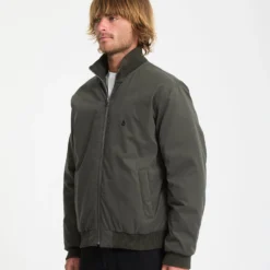 Damerman Bomber Jacket - Rinsed Black -Volcom Store A1632504 RIB 31