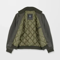 Damerman Bomber Jacket - Rinsed Black -Volcom Store A1632504 RIB 34