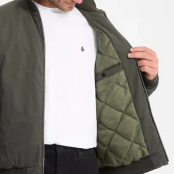 Damerman Bomber Jacket - Rinsed Black -Volcom Store A1632504 RIB 4