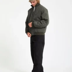 Damerman Bomber Jacket - Rinsed Black -Volcom Store A1632504 RIB 5