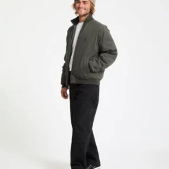 Damerman Bomber Jacket - Rinsed Black -Volcom Store A1632504 RIB 6