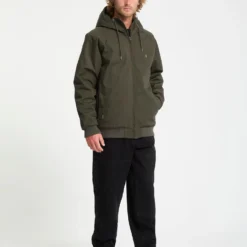 Hernan 10K Jacket - Rinsed Black -Volcom Store A1732408 RIB 30