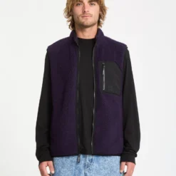 Muzzer Fuzzar Vest - Dark Purple