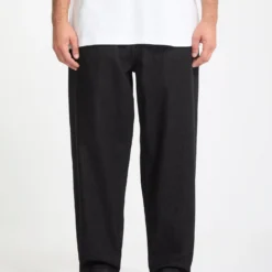 Freazy Loose Elasticated Waist Jeans - Black Wash