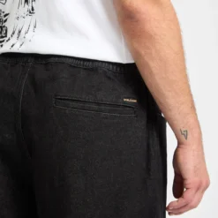 Freazy Loose Elasticated Waist Jeans - Black Wash -Volcom Store A1912450 BLW 3