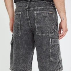 Labored Denim Utility Short - LIGHT ACID BLACK -Volcom Store A2012301 LAB 2