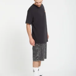 Labored Denim Utility Short - LIGHT ACID BLACK -Volcom Store A2012301 LAB 3