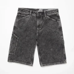 Labored Denim Utility Short - LIGHT ACID BLACK -Volcom Store A2012301 LAB 4