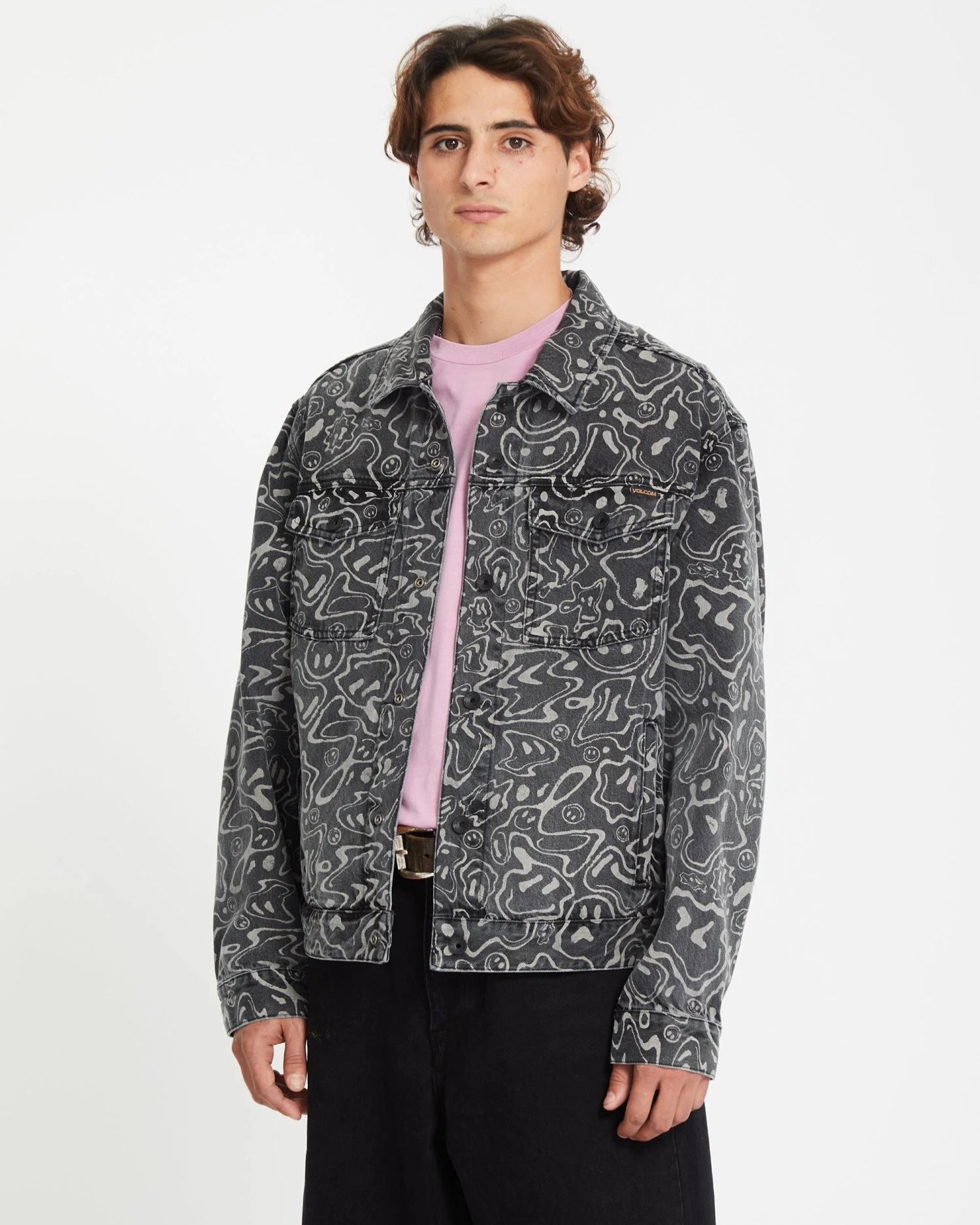 Filip Rygalski Denim Jacket - BLACK PRINT 5 Filip Rygalski Denim Jacket - BLACK PRINT - Image 3