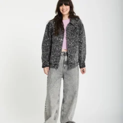 Filip Rygalski Denim Jacket - BLACK PRINT 21 Filip Rygalski Denim Jacket - BLACK PRINT -Volcom Store A2112500 BPR 11