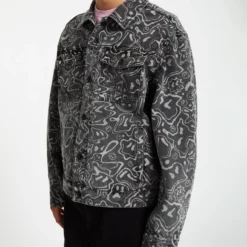 Filip Rygalski Denim Jacket - BLACK PRINT 18 Filip Rygalski Denim Jacket - BLACK PRINT -Volcom Store A2112500 BPR 4