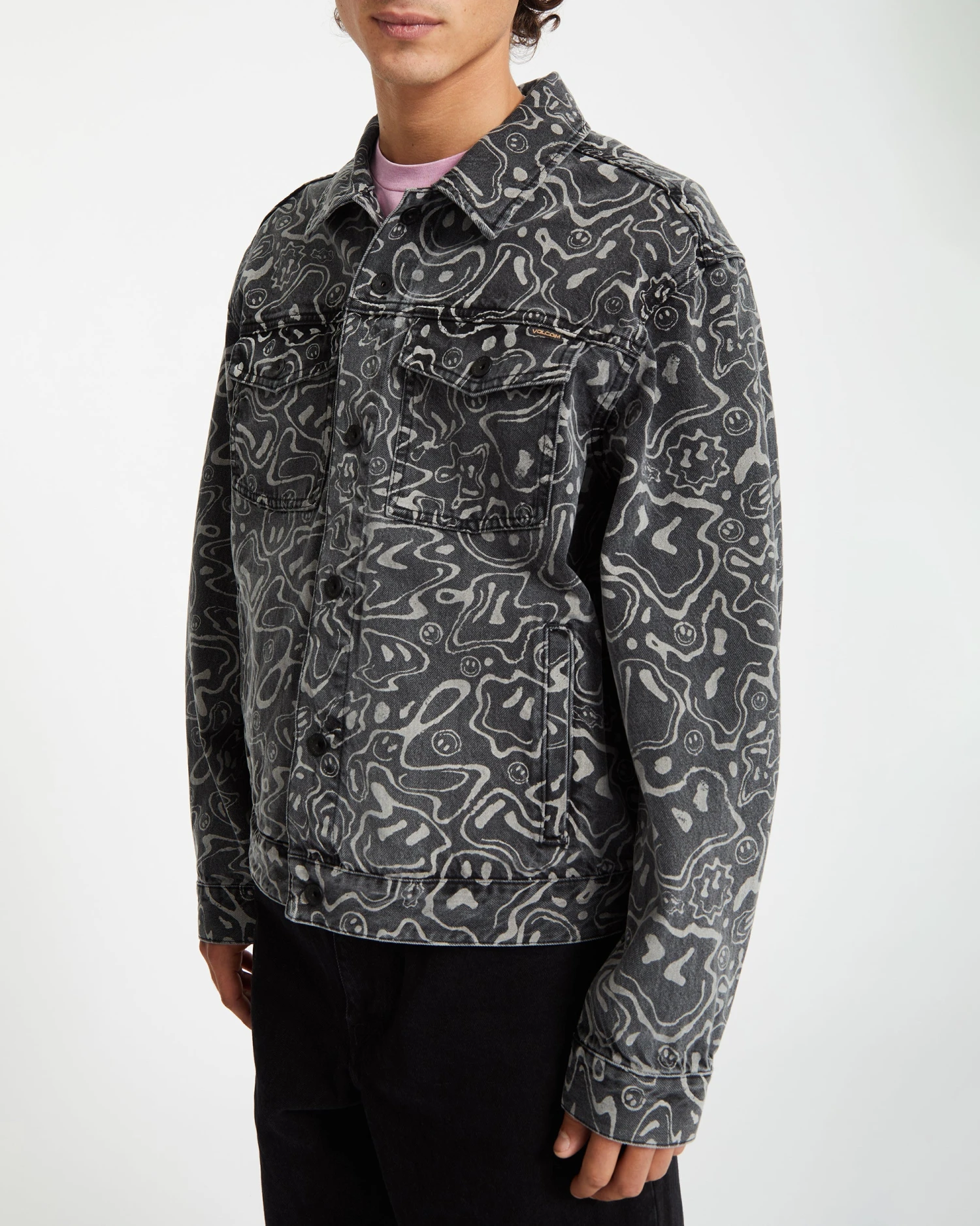 Filip Rygalski Denim Jacket - BLACK PRINT 8 Filip Rygalski Denim Jacket - BLACK PRINT - Image 6