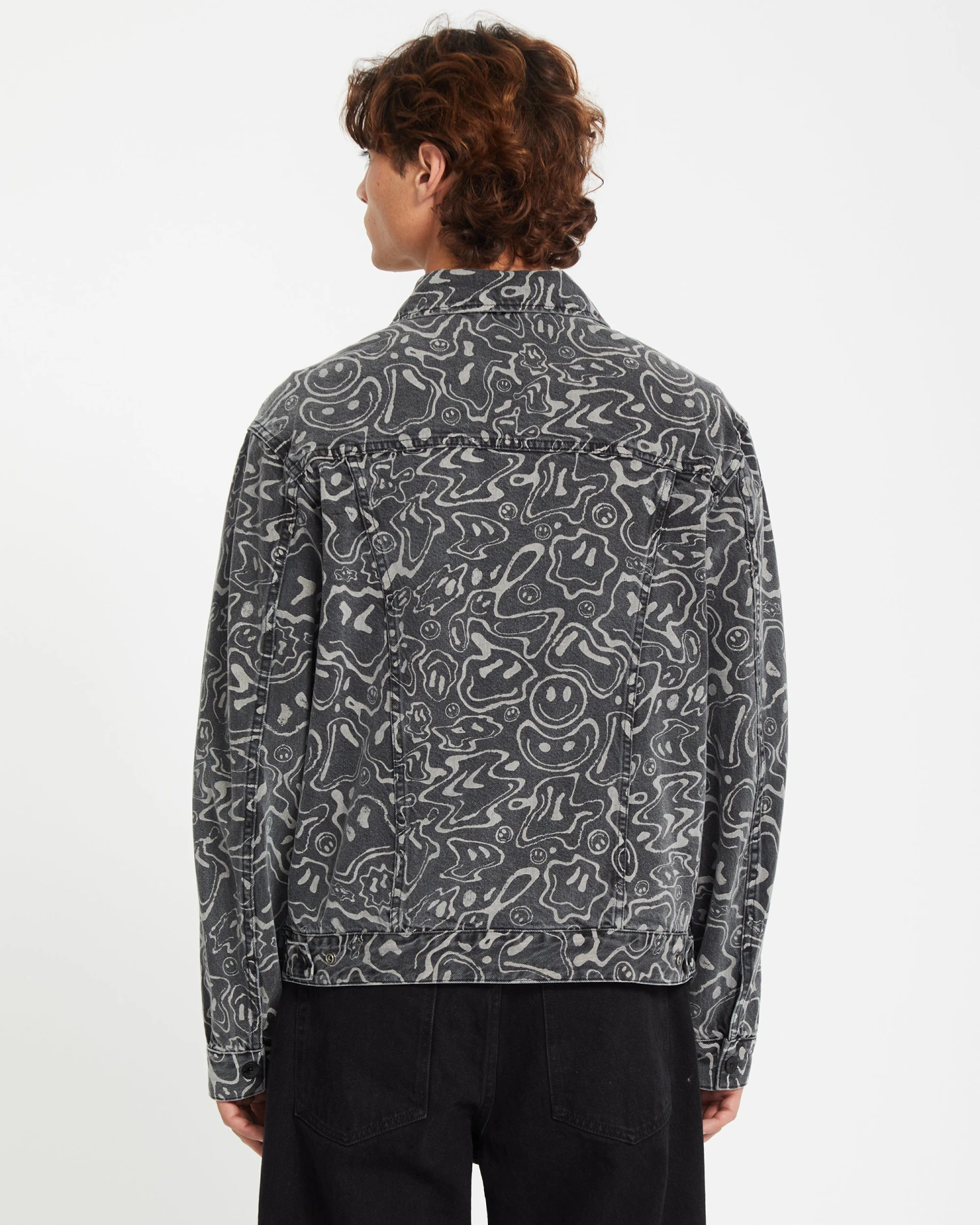 Filip Rygalski Denim Jacket - BLACK PRINT 4 Filip Rygalski Denim Jacket - BLACK PRINT - Image 2