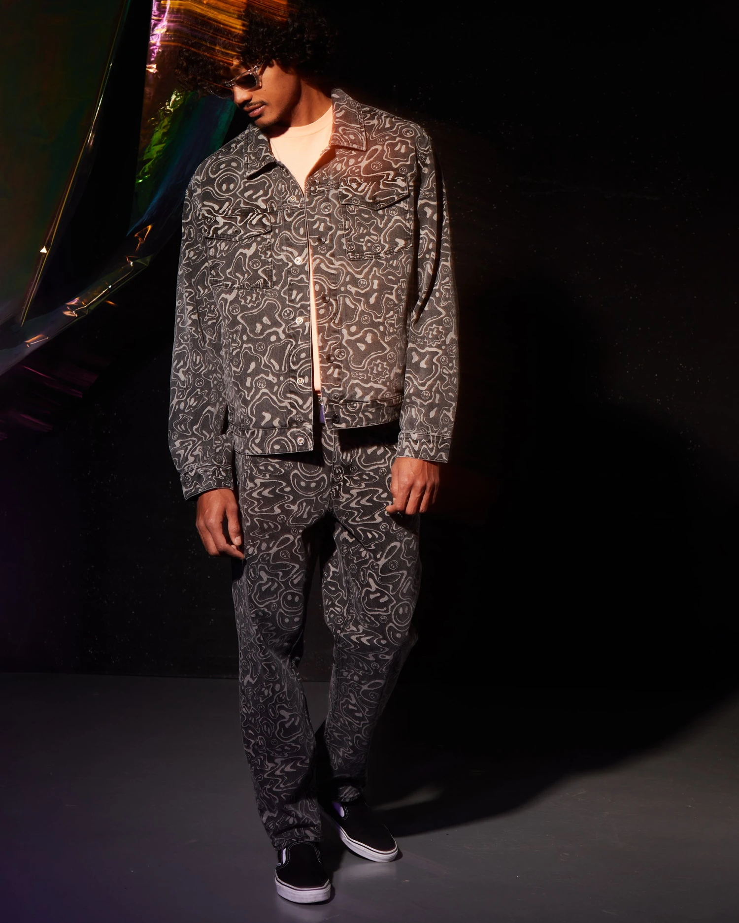 Filip Rygalski Denim Jacket - BLACK PRINT 10 Filip Rygalski Denim Jacket - BLACK PRINT - Image 8