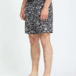Filip Rygalski Smile Trunk 17" Boardshort - BLACK -Volcom Store A2512502 BLK 3