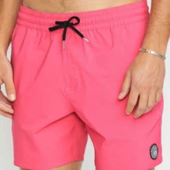 Lido Solid Trunk 16" Boardshort - NEON PINK -Volcom Store A2512503 NPK 1