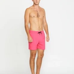 Lido Solid Trunk 16" Boardshort - NEON PINK -Volcom Store A2512503 NPK 4