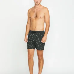 Lido Print Trunk 16" Boardshort - STEALTH -Volcom Store A2512506 STH 4