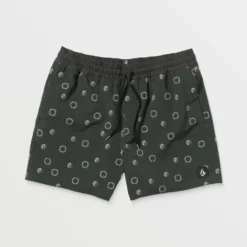 Lido Print Trunk 16" Boardshort - STEALTH -Volcom Store A2512506 STH 5