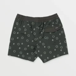 Lido Print Trunk 16" Boardshort - STEALTH -Volcom Store A2512506 STH 6