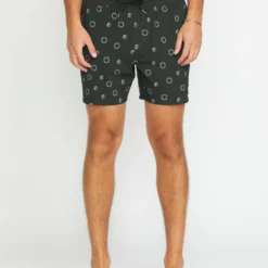 Lido Print Trunk 16" Boardshort - STEALTH