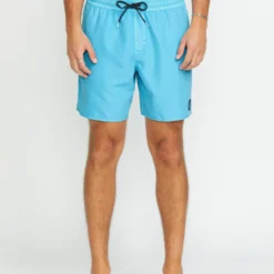 Center Trunk 17" Boardshort - RESIN BLUE