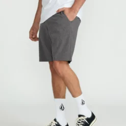 Frickin Cross Shred Static 20" Hybrid Short - CHARCOAL HEATHER -Volcom Store A3212306 CHH 2