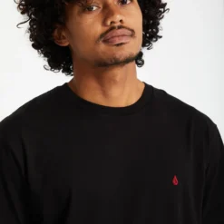 Stone Blanks T-shirt - BLACK -Volcom Store A3512326 BLK 3