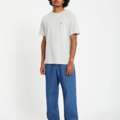 Stone Blanks T-shirt - HEATHER GREY -Volcom Store A3512326 HGR 3
