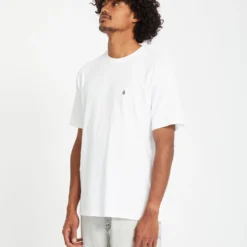 Stone Blanks T-shirt - WHITE -Volcom Store A3512326 WHT 1