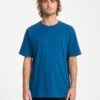 Stone Blanks T-Shirt - Cosmic Blue -Volcom Store A3532550 COS 1