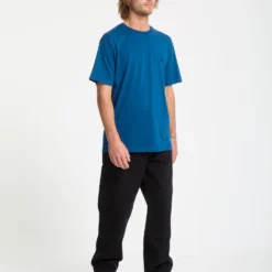 Stone Blanks T-Shirt - Cosmic Blue -Volcom Store A3532550 COS 30