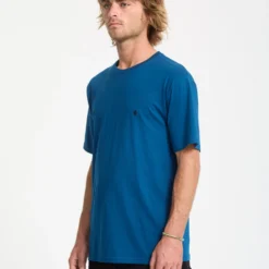 Stone Blanks T-Shirt - Cosmic Blue -Volcom Store A3532550 COS 31