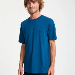 Stone Blanks T-Shirt - Cosmic Blue -Volcom Store A3532550 COS 4