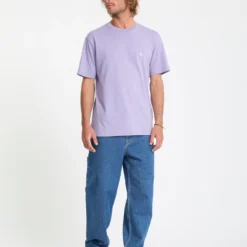 Stone Blanks T-Shirt - Purple Ash -Volcom Store A3532550 PPA 5