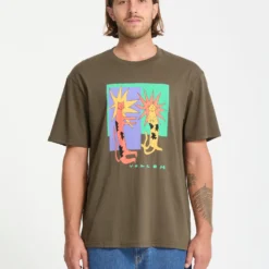 Longo Cats T-Shirt - Sage Leaf