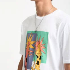 Longo Cats T-Shirt - White -Volcom Store A3532553 WHT 3