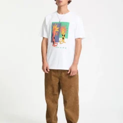 Longo Cats T-Shirt - White -Volcom Store A3532553 WHT 30