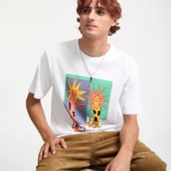 Longo Cats T-Shirt - White -Volcom Store A3532553 WHT 5