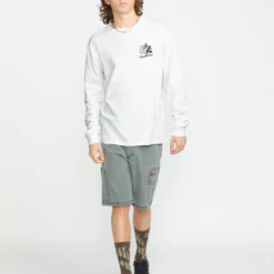 Excavator T-shirt - WHITE -Volcom Store A3612502 WHT 3