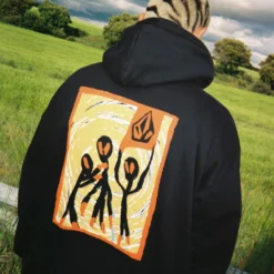 Gonyvaders Hoodie - BLACK -Volcom Store A4112508 BLK LIFESTYLE 9