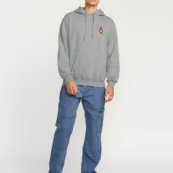 Workwear Hoodie - Heather Grey -Volcom Store A4132503 HGR 30