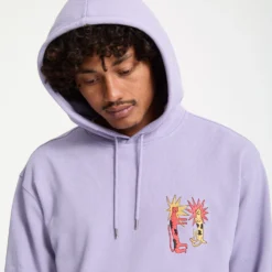 Longo Cats Hoodie - Purple Ash -Volcom Store A4132510 PPA 4