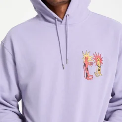 Longo Cats Hoodie - Purple Ash -Volcom Store A4132510 PPA 7