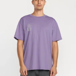 Tune In T-Shirt - Purple Ash