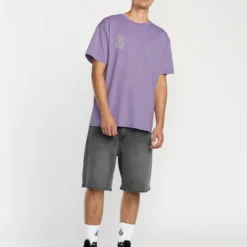 Tune In T-Shirt - Purple Ash -Volcom Store A4332502 PPA 30