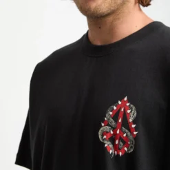 Snake Peace T-Shirt - Black -Volcom Store A4332551 BLK 3