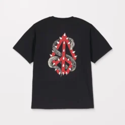 Snake Peace T-Shirt - Black -Volcom Store A4332551 BLK 33