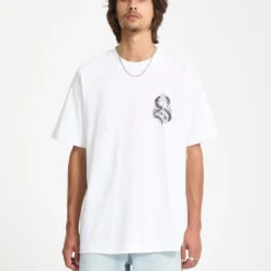 Snake Peace T-Shirt - White -Volcom Store A4332551 WHT 2