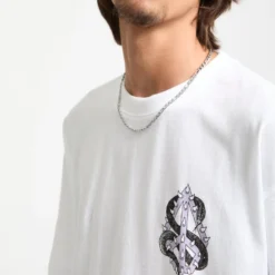 Snake Peace T-Shirt - White -Volcom Store A4332551 WHT 3